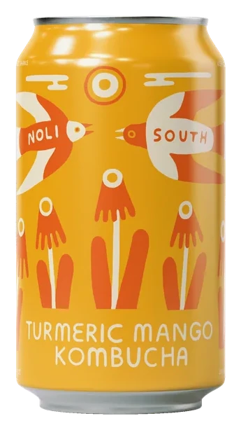 Turmeric Mango kombucha can